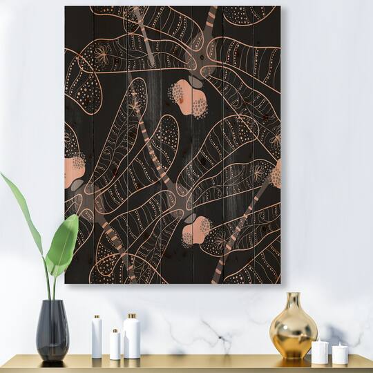 Designart - Folk Art Seamless Pattern With Dragonflies